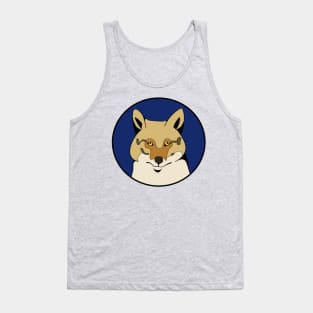 Funny Animal Graphic Design - Sad Fox Tank Top